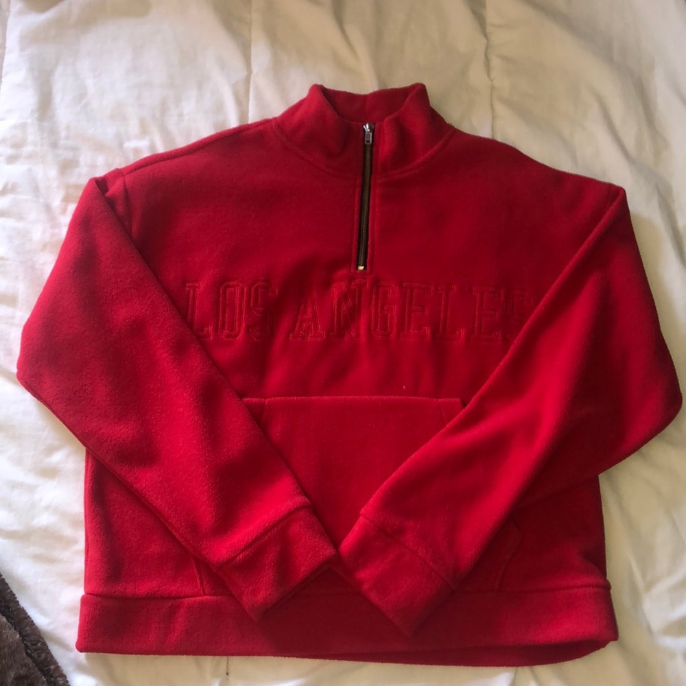 Los Angeles quarter zip up